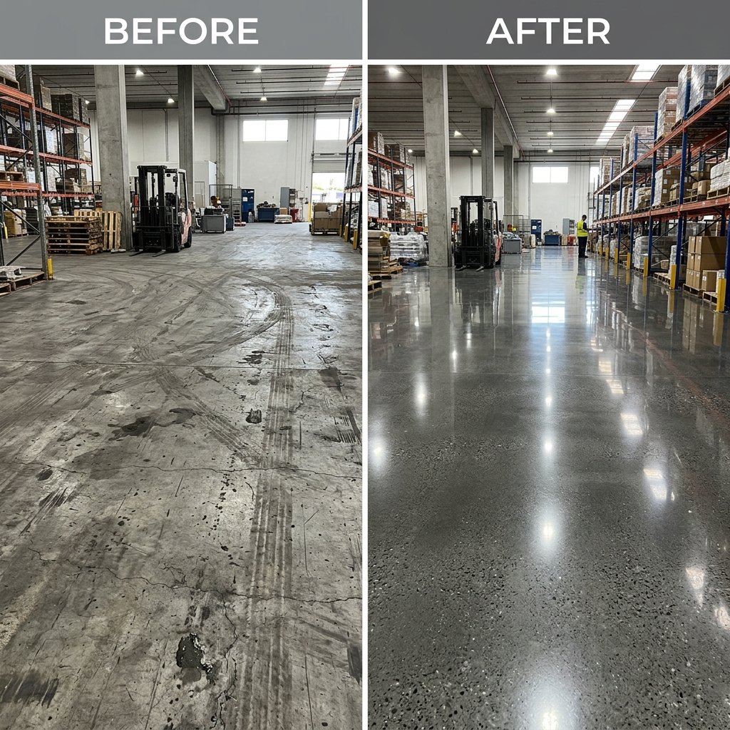 Art Gallery Satin Finish Concrete Flooring